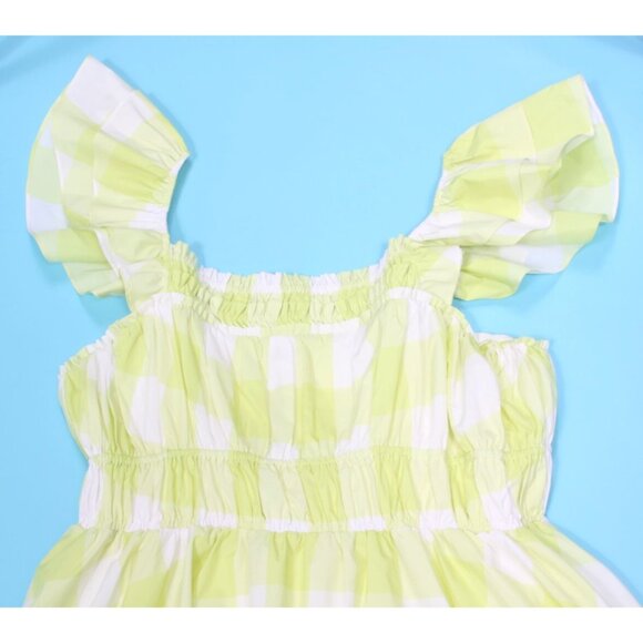 New Anthropologie Maeve Square-Neck Flutter-Sleeve Shirred Dress sz XL NWT /414 - Picture 6 of 8